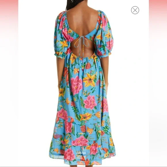 Farm Rio Toucans Midi Dress - Picture 2 of 6